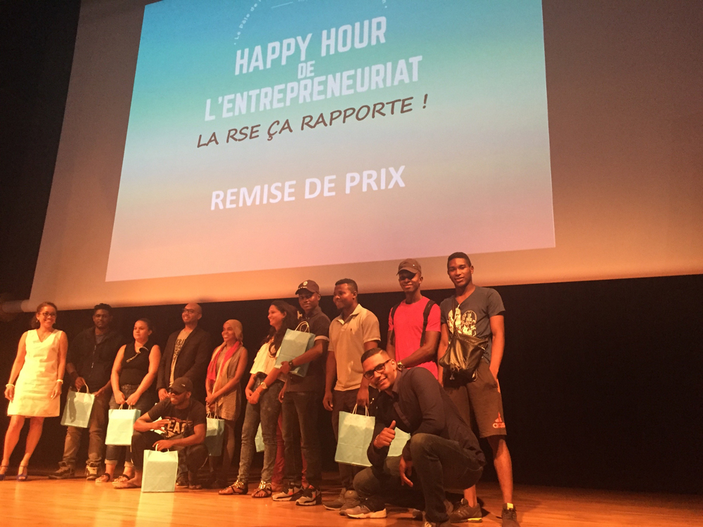 Le groupe ayant conçu un nouveau concept : le Boucan HQE coaché par Romain Patché (Aleph Proactiv Coaching) a remporté les faveurs du jury.