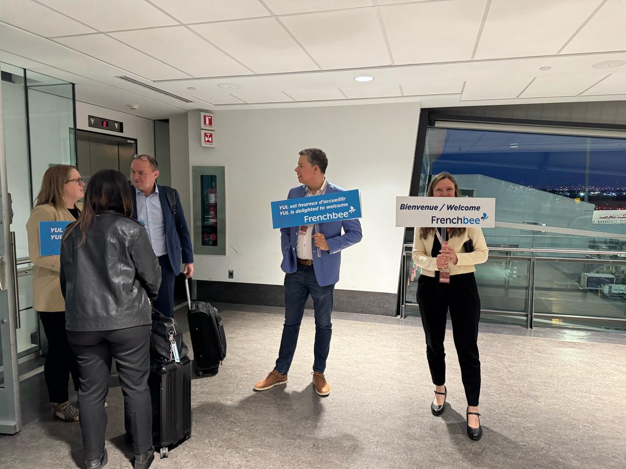 Une arrivee chaleureuse a  Montreal-Trudeau. Photo Memento.
